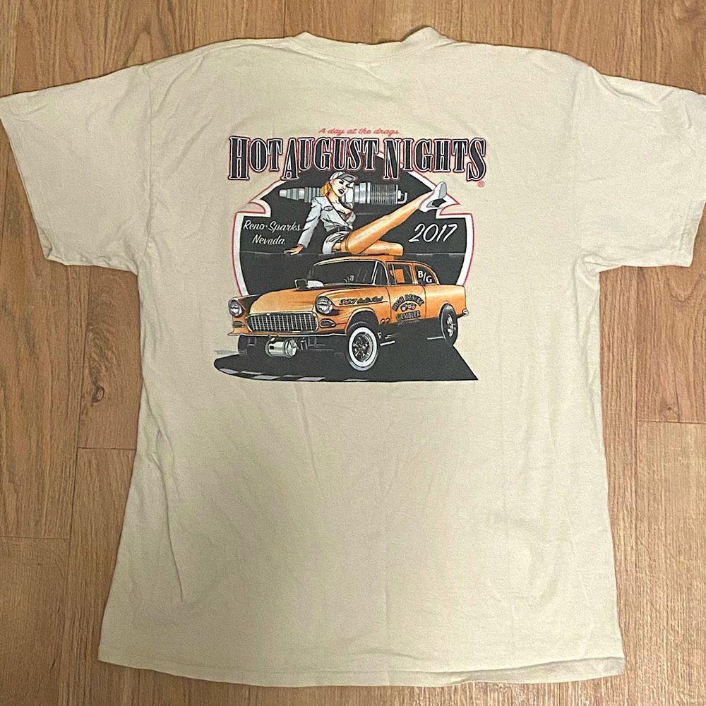 Hot August Nights 2017 Graphic Tee Shirt Size Large